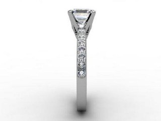 Engagement Ring: Diamond Band Princess-Cut - 6
