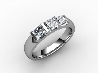 Engagement Ring: 3 Stone Princess-Cut - 15