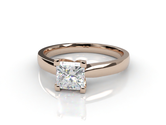 Engagement Ring: Solitaire Princess-Cut - Main Picture