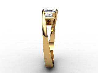 Engagement Ring: 3 Stone Princess-Cut - 9