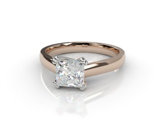Engagement Ring: Solitaire Princess-cut