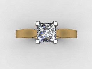 Certificated Princess-Cut Diamond Solitaire Engagement Ring in 18ct. Gold - 9