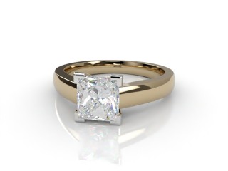 Engagement Ring: Solitaire Princess-Cut