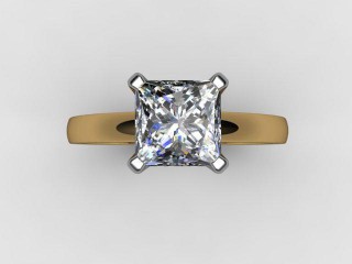 Engagement Ring: Solitaire Princess-Cut - 9