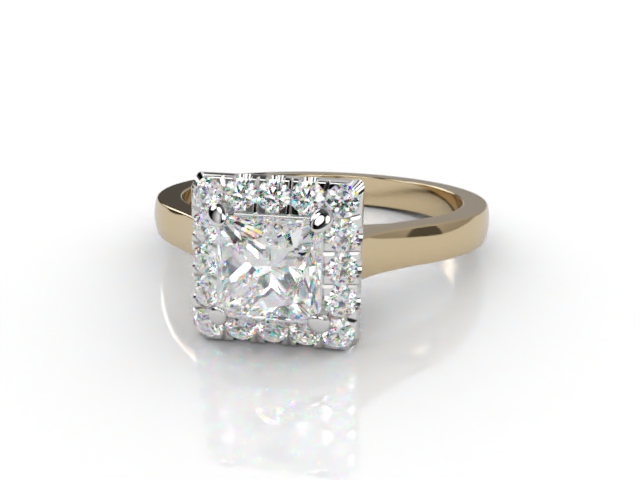 Certificated Princess-Cut Diamond in 18ct. Gold - Main Picture