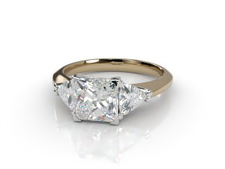 Certificated Princess-Cut Diamond in 18ct. Gold-02-2802-8041