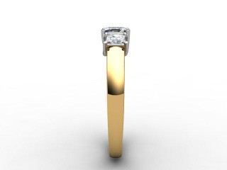 Engagement Ring: 3 Stone Princess-Cut - 9