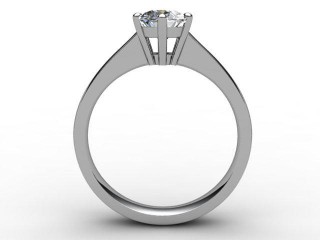 Certificated Oval Diamond Solitaire Engagement Ring in Platinum - 3