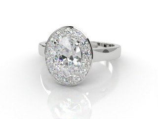 Certificated Oval Diamond in Platinum-03-0100-8920