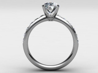 Certificated Oval Diamond in Platinum - 3