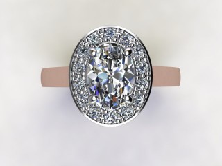 Certificated Oval Diamond in 18ct. Rose Gold - 9