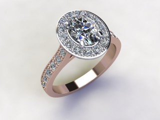 Certificated Oval Diamond in 18ct. Rose Gold - 12