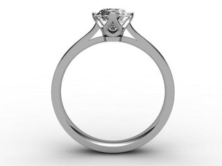 Certificated Oval Diamond Solitaire Engagement Ring in 18ct. White Gold - 3