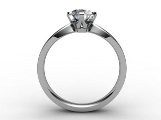 Certificated Oval Diamond Solitaire Engagement Ring in 18ct. White Gold - 3