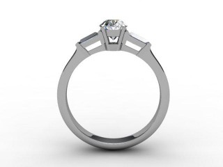 Certificated Oval Diamond in 18ct. White Gold - 3