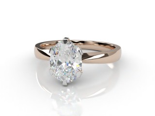 Engagement Ring: Solitaire Oval-cut