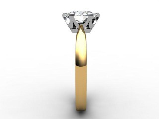 Certificated Oval Diamond Solitaire Engagement Ring in 18ct. Gold - 6