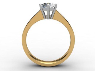 Certificated Oval Diamond Solitaire Engagement Ring in 18ct. Gold - 3