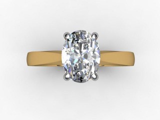 Certificated Oval Diamond Solitaire Engagement Ring in 18ct. Gold - 9