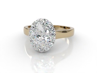 Certificated Oval Diamond in 18ct. Gold