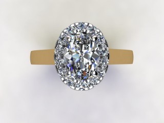 Certificated Oval Diamond in 18ct. Gold - 9