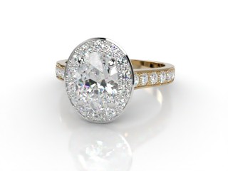 Certificated Oval Diamond in 18ct. Gold