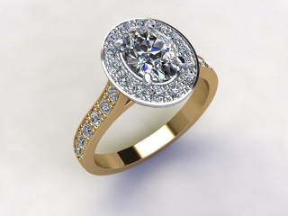 Certificated Oval Diamond in 18ct. Gold - 12