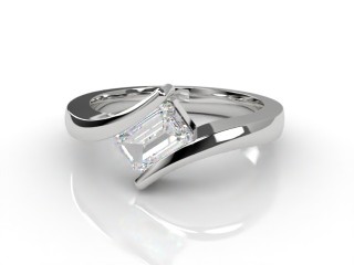 Certificated Emerald-Cut Diamond Solitaire Engagement Ring in Platinum
