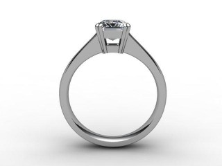 Certificated Emerald-Cut Diamond Solitaire Engagement Ring in Platinum - 3