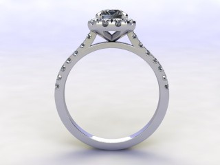 Engagement Ring: Halo Cluster Emerald-Cut - 3