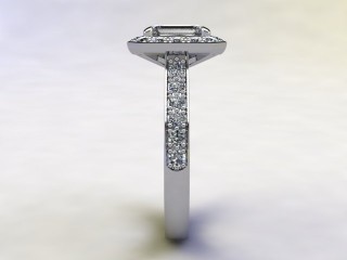 Engagement Ring: Halo Cluster Emerald-Cut - 6