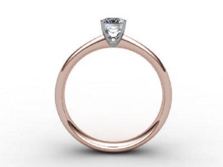 Certificated Emerald-Cut Diamond Solitaire Engagement Ring in 18ct. Rose Gold - 3