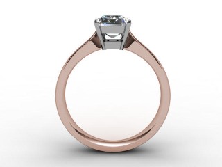 Certificated Emerald-Cut Diamond Solitaire Engagement Ring in 18ct. Rose Gold - 3