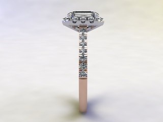 Engagement Ring: Halo Cluster Emerald-Cut - 6
