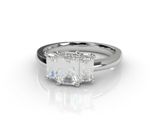 Engagement Ring: 3 Stone Emerald-Cut-04-0533-2306