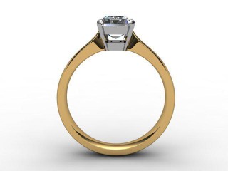 Certificated Emerald-Cut Diamond Solitaire Engagement Ring in 18ct. Gold - 3