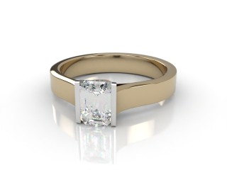 Certificated Emerald-Cut Diamond Solitaire Engagement Ring in 18ct. Gold