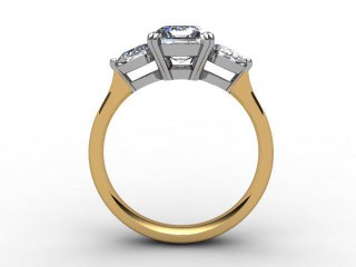 Engagement Ring: 3 Stone Emerald-Cut+ - 6
