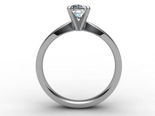 Certificated Cushion-Cut Diamond Solitaire Engagement Ring in Platinum - 3