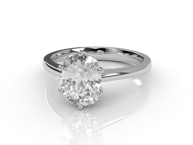 Certificated Cushion-Cut Diamond Solitaire Engagement Ring in Platinum