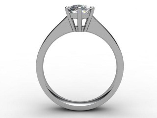 Certificated Cushion-Cut Diamond Solitaire Engagement Ring in Platinum - 3