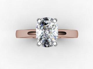 Certificated Cushion-Cut Diamond Solitaire Engagement Ring in 18ct. Rose Gold - 9