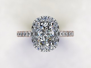 Engagement Ring: Halo Cluster Cushion-Cut - 9