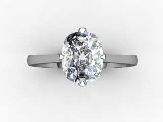 Engagement Ring: Solitaire Cushion - 9