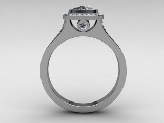 Certificated Cushion-Cut Diamond in 18ct. White Gold - 3