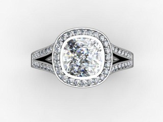 Certificated Cushion-Cut Diamond in 18ct. White Gold - 9