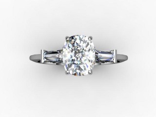 Certificated Cushion-Cut Diamond in 18ct. White Gold - 9
