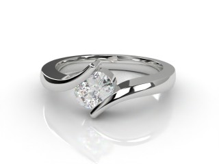 Engagement Ring: Solitaire Cushion-Cut