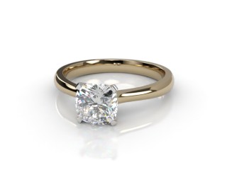 Certificated Cushion-Cut Diamond Solitaire Engagement Ring in 18ct. Gold-05-2800-0001