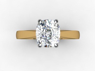 Certificated Cushion-Cut Diamond Solitaire Engagement Ring in 18ct. Gold - 9